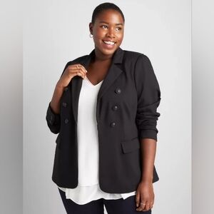 Bryant Blazer - Faux Double Breasted Ponte